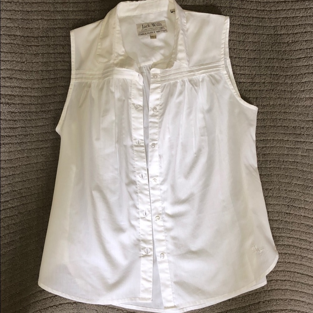 Jack Wills Button-Up Sleeveless Top